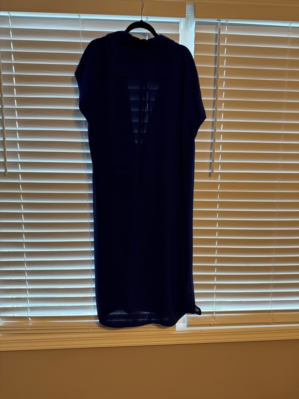 DKNY Deep Navy Short-Sleeve Shirt Dress - Picture 2 of 2